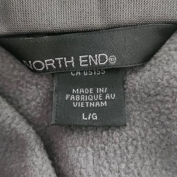 North End Men's Size Large Black Gray Zip Up Track Jacket - Picture 7 of 7